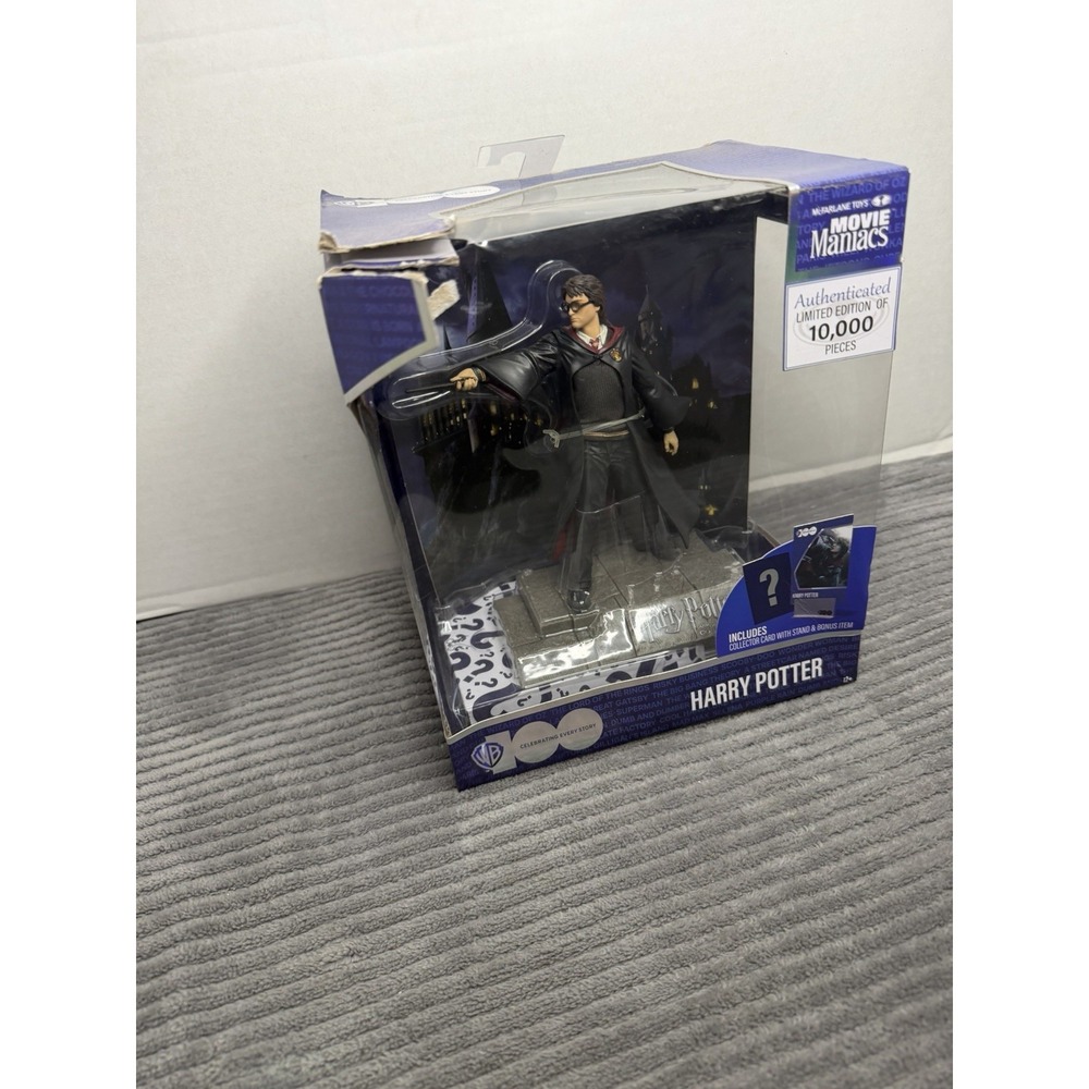 Harry Potter McFarlane Toys WB 100 Movie Maniacs Limited Edition 6" Statue New